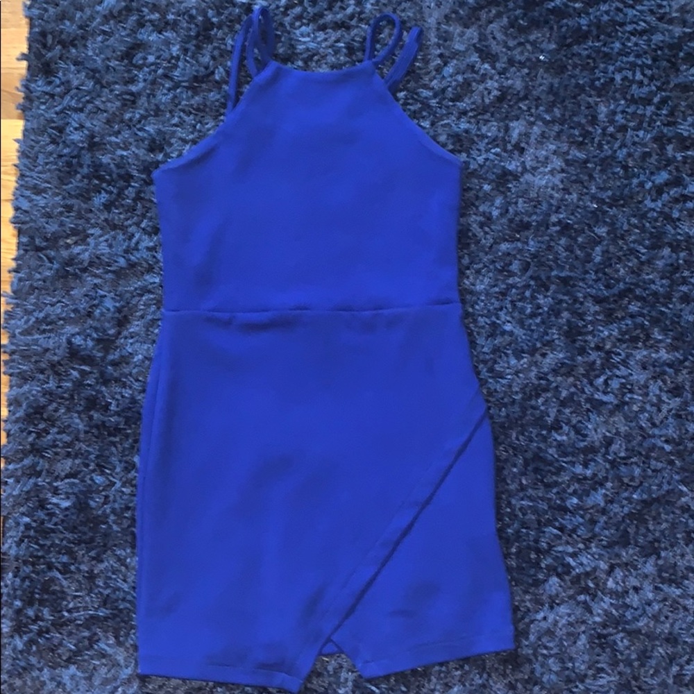Blue mini dress